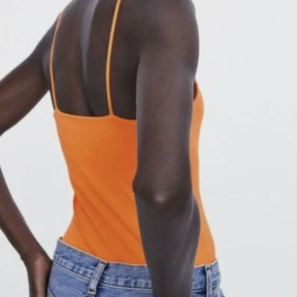 ZARA Bright Orange Bodysuit – Size S - Picture 5 of 5